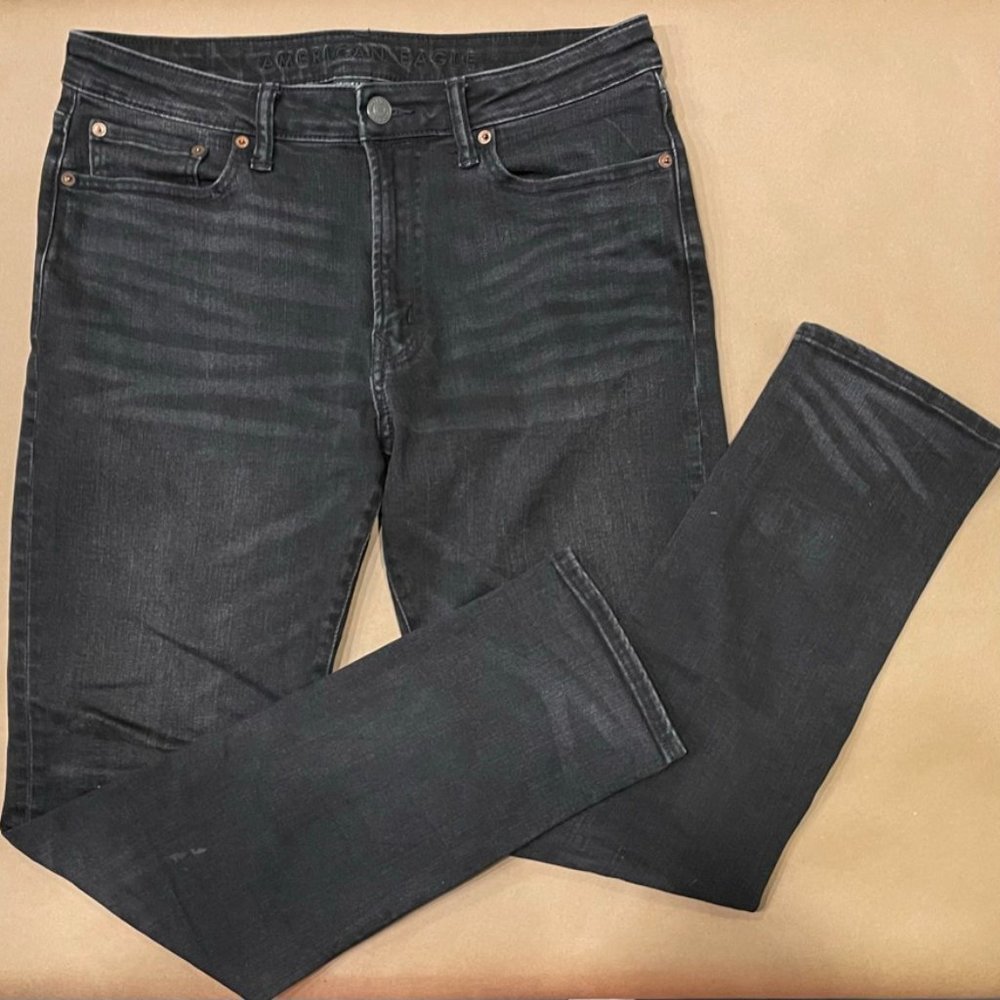 American Eagle Black Slim Cut Jeans 33 X 32